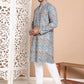 Printed and Emrbroidered Kurta Pyjama Set ( JOKP P 5097Olive )