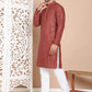 Embroidered and Sequence Kurta with Pyjama For Men ( JOKP P 5098Brown ) [FF] [J-2-3]