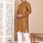 Embroidered and Sequence Kurta with Pyjama For Men ( JOKP P 5098Mustard ) [FF] [J-2-3]