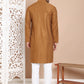 Embroidered and Sequence Kurta with Pyjama For Men ( JOKP P 5098Mustard ) [FF] [J-2-3]