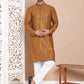Embroidered and Sequence Kurta with Pyjama For Men ( JOKP P 5098Mustard ) [FF] [J-2-3]