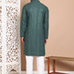 Embroidered and Sequence Kurta with Pyjama For Men ( JOKP P 5098Olive )