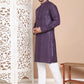Embroidered and Sequence Kurta with Pyjama For Men ( JOKP P 5098Purple ) [FF] [J-2-3]