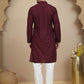 Embroidered Cotton Kurta with Pyjama ( JOKP P 5099 Purple )