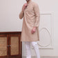 Pure Cotton Solid Kurta Pyjama Set ( JOKP P 5101Beige )