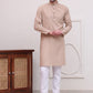 Pure Cotton Solid Kurta Pyjama Set ( JOKP P 5101Beige )