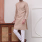 Pure Cotton Solid Kurta Pyjama Set ( JOKP P 5101Beige )