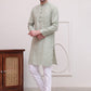 Pure Cotton Solid Kurta Pyjama Set ( JOKP P 5101Pista )