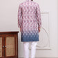 Digital Printed Kurta Pyjama Set ( JOKP P 5104Magenta )