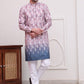 Digital Printed Kurta Pyjama Set ( JOKP P 5104Magenta )