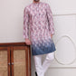 Digital Printed Kurta Pyjama Set ( JOKP P 5104Magenta )
