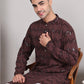 Sequin & Embroidered Kurta with Pyjamas ( JOKP P 5107Coffee ) [FF] [N-1]