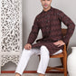 Sequin & Embroidered Kurta with Pyjamas ( JOKP P 5107Coffee ) [FF] [N-1]