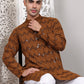 Sequin & Embroidered Kurta with Pyjamas ( JOKP P 5107Mustard ) [FF] [N-1]