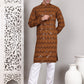 Sequin & Embroidered Kurta with Pyjamas ( JOKP P 5107Mustard ) [FF] [N-1]