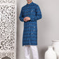 Sequin & Embroidered Kurta with Pyjamas ( JOKP P 5107Peacock ) [FF] [N-1]