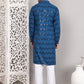 Sequin & Embroidered Kurta with Pyjamas ( JOKP P 5107Peacock ) [FF] [N-1]
