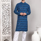 Sequin & Embroidered Kurta with Pyjamas ( JOKP P 5107Peacock ) [FF] [N-1]