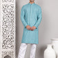 Viscose Sequins and Embroidered Kurta Set for Men ( JOKP P 5108Blue ) [FF] [I-1-4]