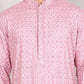 Viscose Sequins and Embroidered Kurta Set for Men ( JOKP P 5108Magenta ) [FF] [I-1-4]