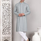 Viscose Sequins and Embroidered Kurta Set for Men ( JOKP P 5108Silver ) [FF] [I-1-4]