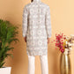 Chikankari Embroidered & Printed Kurta Set ( JOKP P 5109Off-White )