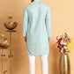 Embroidered Viscose Kurta Set For Men ( JOKP P 5110Sky )