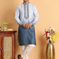Ombre Printed Straght Kurta Pyjama for Men ( JOKP P 5111Blue )