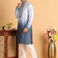 Ombre Printed Straght Kurta Pyjama for Men ( JOKP P 5111Blue )