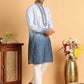 Ombre Printed Straght Kurta Pyjama for Men ( JOKP P 5111Blue )