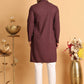 Sequins & Embroidered Viscose Kurta Set For Men ( JOKP P 5113Purple )