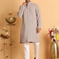 Embroidered & Sequins Straight Kurta Set For Men ( JOKP P 5116Beige )