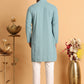 Embroidered & Sequins Straight Kurta Set For Men ( JOKP P 5116Blue )