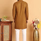 Embroidered Straight Kurta Set For Men ( JOKP P 5118Mustard )