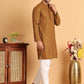 Embroidered Straight Kurta Set For Men ( JOKP P 5118Mustard )