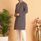Embroidered Viscose Kurta Set For Men ( JOKP P 5120Peach )