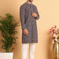 Embroidered Viscose Kurta Set For Men ( JOKP P 5120Peach )