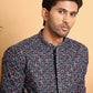 Embroidered Viscose Kurta Set For Men ( JOKP P 5121Multi )
