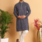 Embroidered Viscose Kurta Set For Men ( JOKP P 5121Multi )