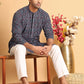 Embroidered Viscose Kurta Set For Men ( JOKP P 5121Multi )