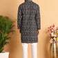 Embroidered Viscose Kurta Set For Men ( JOKP P 5122Black )