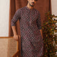 Embroidered Viscose Kurta Set For Men ( JOKP P 5122Peach )