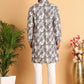 Chikankari Embroidered & Printed Kurta Set ( JOKP P 5123Grey )