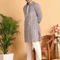 Embroidered & Printed Kurta Set For Men ( JOKP P 5124Coffee )