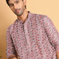 Embroidered & Printed Kurta Set For Men ( JOKP P 5124Maroon )