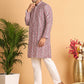 Embroidered & Printed Kurta Set For Men ( JOKP P 5124Maroon )