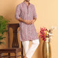 Embroidered & Printed Kurta Set For Men ( JOKP P 5124Maroon )