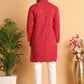 Embroidered Sequined Viscose Straight Kurta Pyjama ( JOKP P 5125Maroon )
