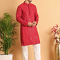 Embroidered Sequined Viscose Straight Kurta Pyjama ( JOKP P 5125Maroon )