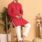 Embroidered Sequined Viscose Straight Kurta Pyjama ( JOKP P 5125Maroon )
